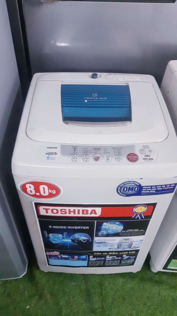 Thanh lý máy giặt toshiba 8kg giặt vắt còn rất ok