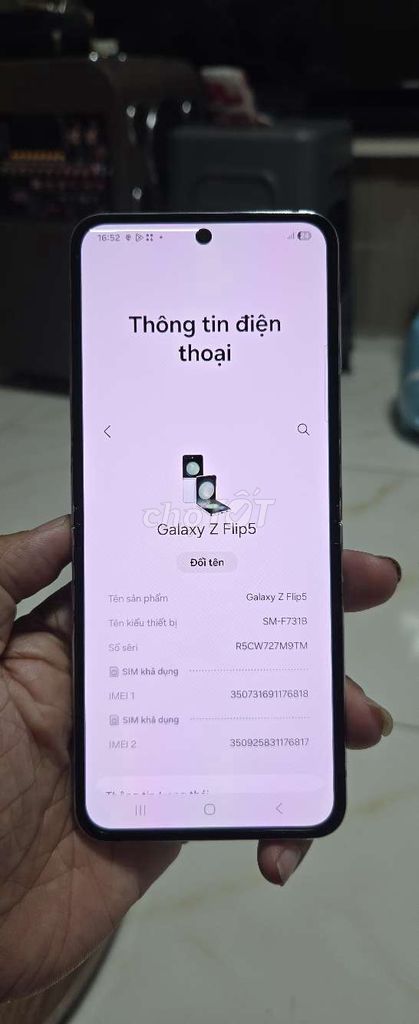 Galaxy Z Flip5 512GB Việt Nam zin toàn bộ. Mua bán Điện thoại tại Quận 8 Tp Hồ Chí Minh được đăng bởi Thiên Hòa mobile  hình 1