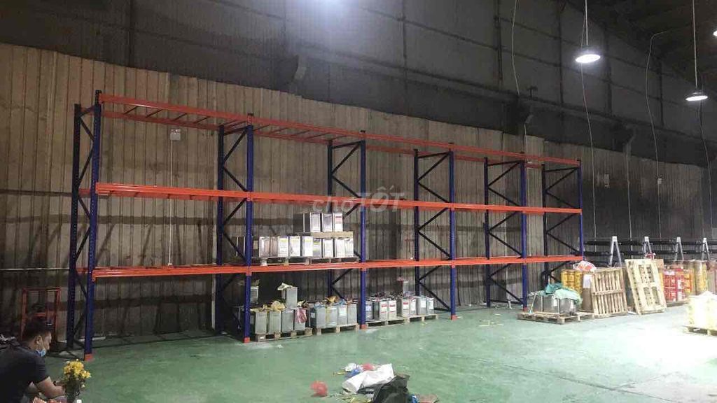 Kệ chứa hàng sắt xanh cam tải nặng. Mua bán Tủ, kệ gia đình tại Quận Bắc Từ Liêm Hà Nội được đăng bởi Nội Thất Giá Kệ Bàn Ghế hình 1