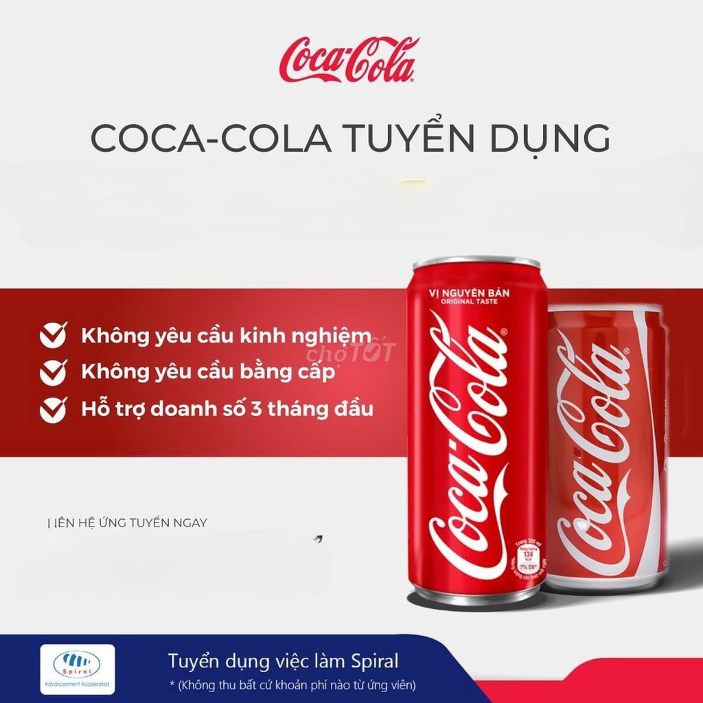 Nhân viên tiếp thị nước giải khát Coca-cola