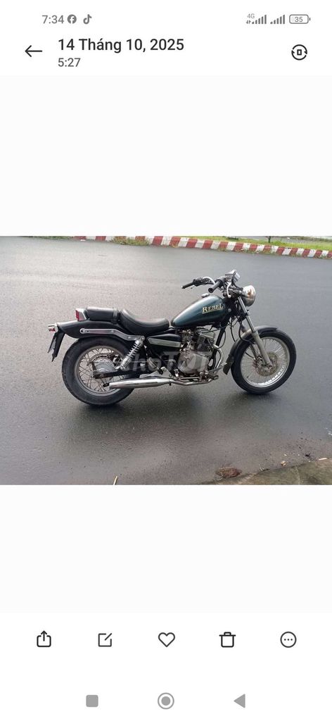 Rebel 2 máy chính chủ hon da. Mua bán Xe máy tại Thành phố Vĩnh Long Vĩnh Long được đăng bởi thái  hình 1