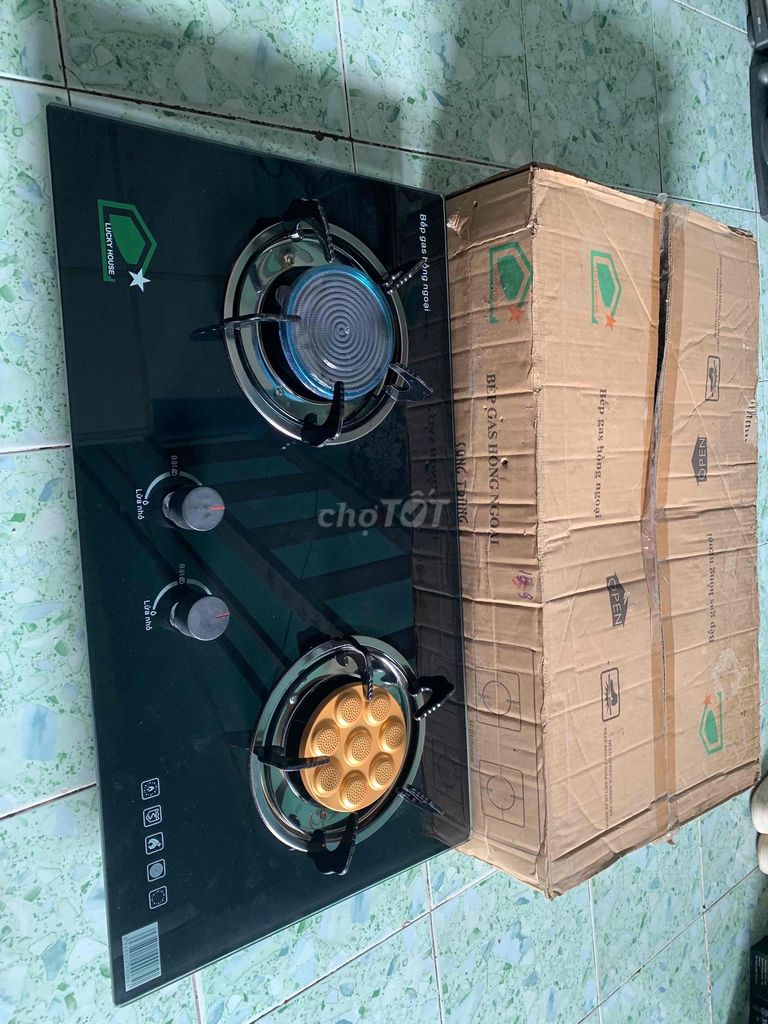 Bếp ga hồng ngoại Lucky Home 2 bếp Đen. Mua bán Bếp, lò, đồ điện nhà bếp tại Huyện Nhà Bè Tp Hồ Chí Minh được đăng bởi Đăng Quang 9119 hình 1