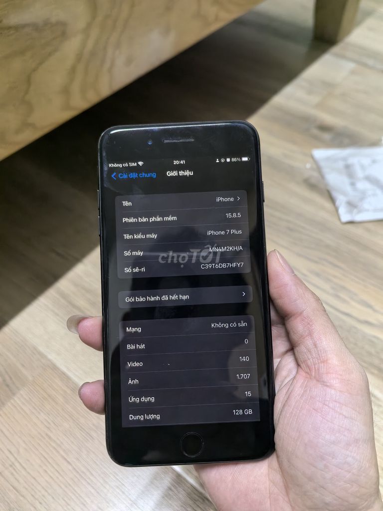 Apple iPhone 7 Plus 128GB Đen Đã dùng. Mua bán Điện thoại tại Thành phố Qui Nhơn Bình Định được đăng bởi việt hình 1