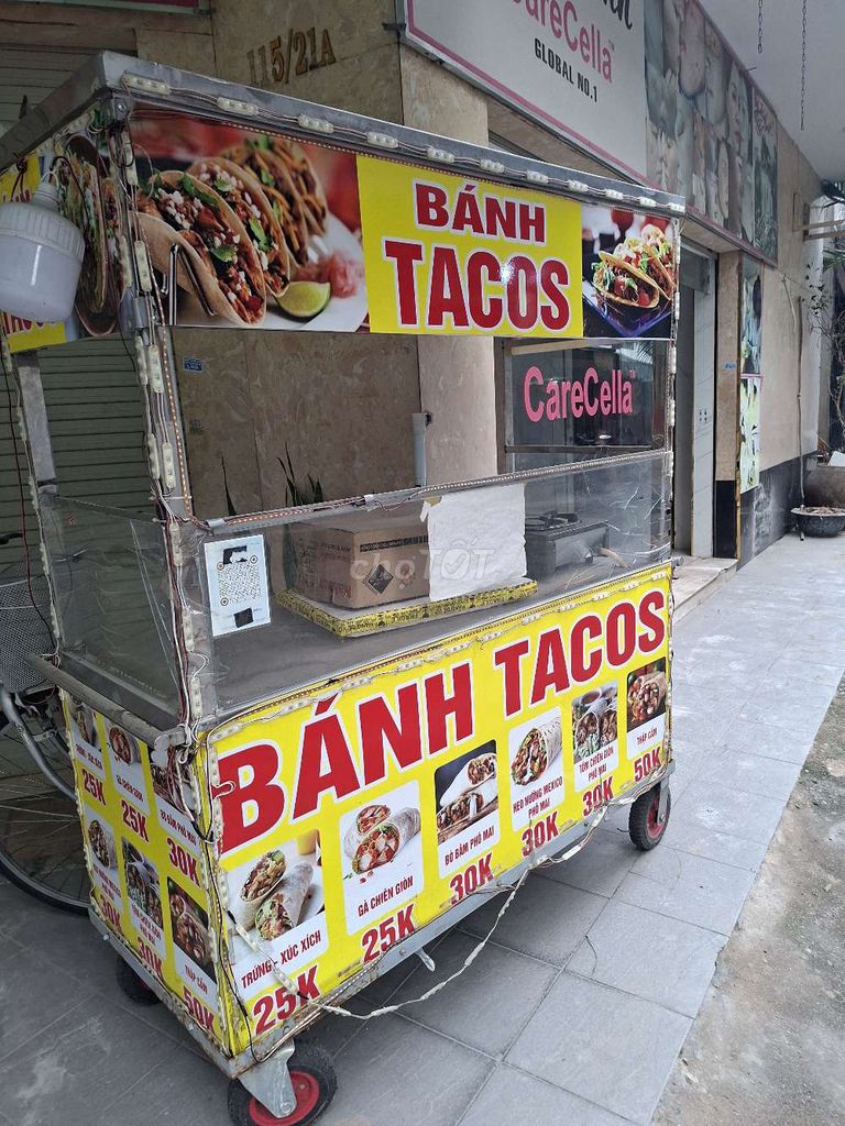 Xe bán hàng rong Kim loại Vàng bán Tacos. Mua bán Đồ chuyên dụng, Giống nuôi trồng tại Quận 11 Tp Hồ Chí Minh được đăng bởi A duc hình 1