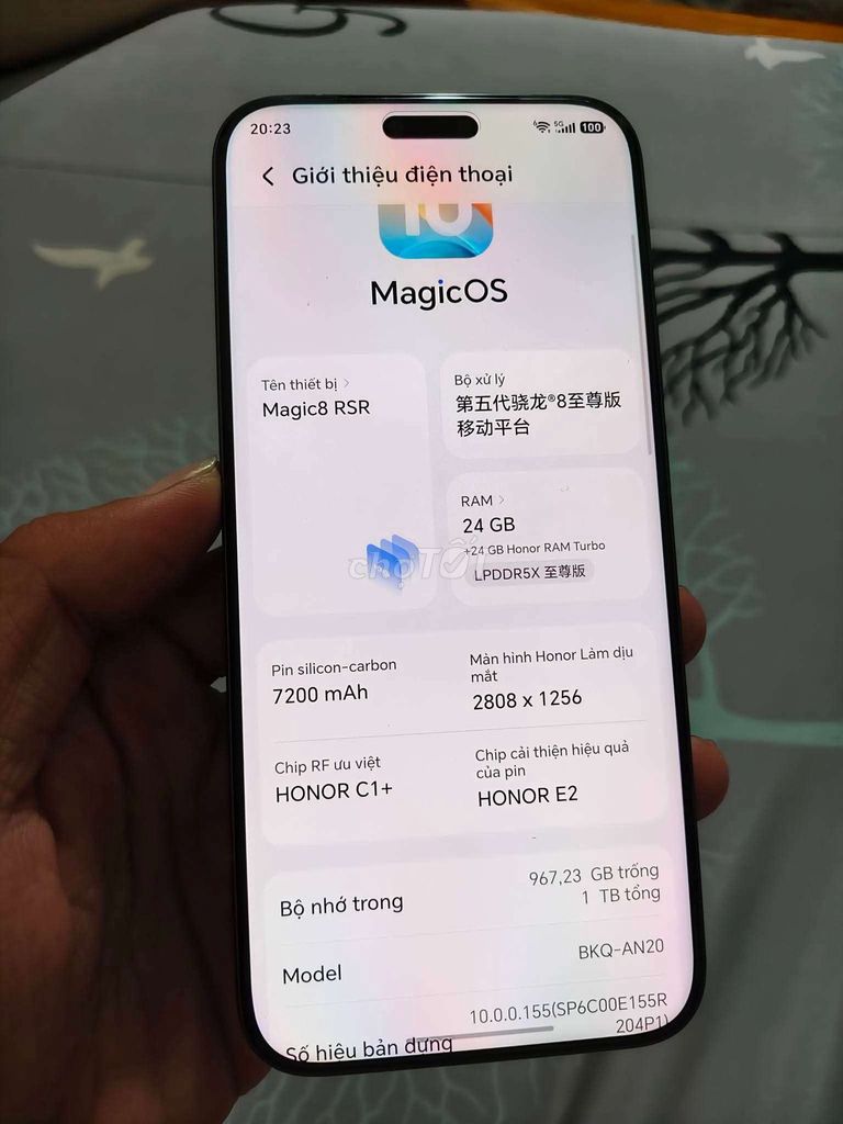 Honor Magic 8Rsr 5G 1TB giao lưu. Mua bán Điện thoại tại Thành phố Biên Hòa Đồng Nai được đăng bởi Long Huynh hình 1