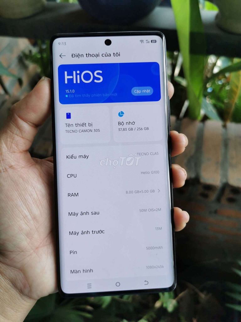 Tecno Camon 30S 256GB Đen. Mua bán Điện thoại tại Thành phố Thủ Đức Tp Hồ Chí Minh được đăng bởi hoàng thạch hình 1
