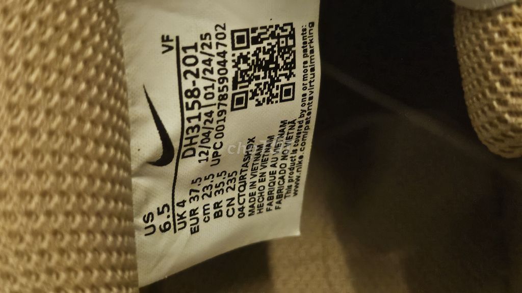 Giày thể thao Nike Court Vision LO NN Nữ Nâu trắng. Mua bán Giày dép tại Quận Hà Đông Hà Nội được đăng bởi Hồ Châu hình 1