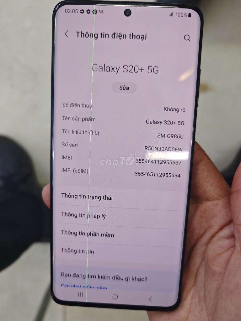 Samsung Galaxy S20+ 5G 256GB Đen Đã sử dụng. Mua bán Điện thoại tại Quận Thanh Khê Đà Nẵng được đăng bởi FUKIE Điện thoại cũ giá rẻ đà nẵng hình 1