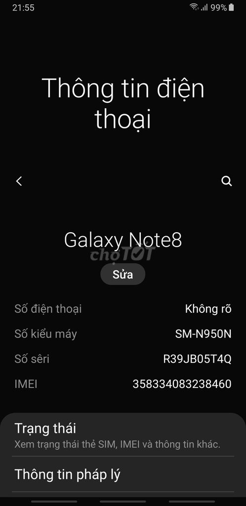 Samsung Galaxy Note 8 cũ. Mua bán Điện thoại tại Quận 8 Tp Hồ Chí Minh được đăng bởi H Xuyen hình 1