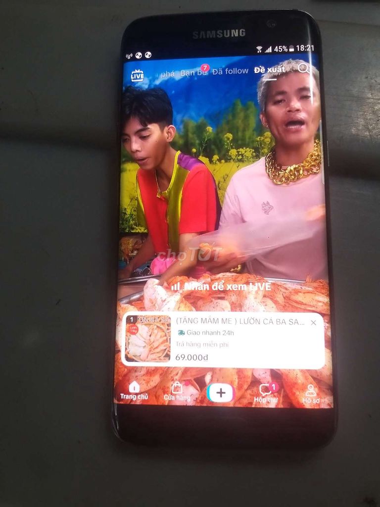 Samsung S7 Edge 32GB Đen. Mua bán Điện thoại tại Quận 8 Tp Hồ Chí Minh được đăng bởi Duy  Anh hình 1