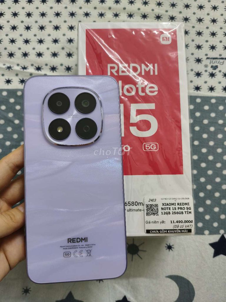 Xiaomi Note 15 Pro 5G 256GB Tím. Mua bán Điện thoại tại Quận Gò Vấp Tp Hồ Chí Minh được đăng bởi Nguyen Tien hình 1