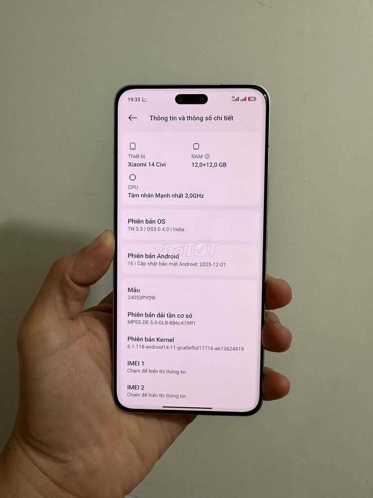 Xiaomi 14 Civi Ram 24/256GB Chip Rồng 8s Gen 3. Mua bán Điện thoại tại Thành phố Vĩnh Long Vĩnh Long được đăng bởi Vi Apple hình 1