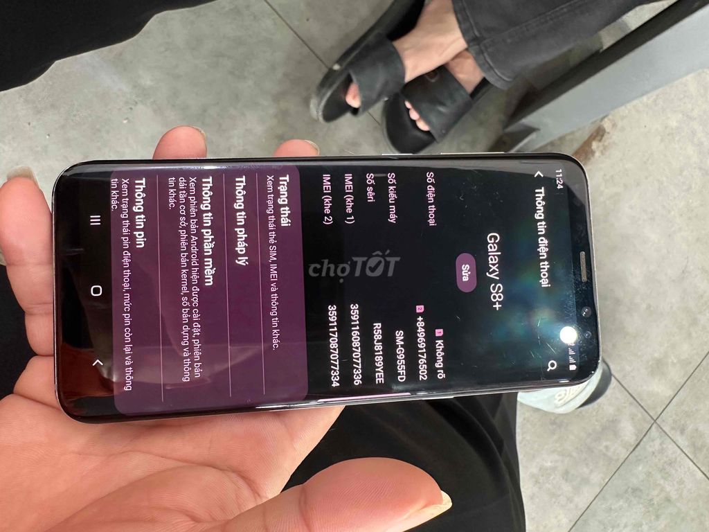 Samsung S8 Plus 64GB Đen. Mua bán Điện thoại tại Huyện Thanh Trì Hà Nội được đăng bởi ngô dũng hình 1