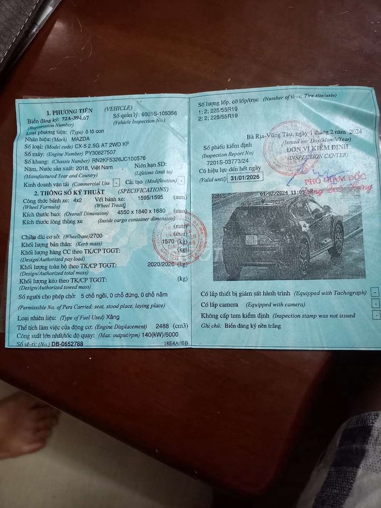 Mazda CX 5 2018 2.5L AWD - 170000 km. Mua bán Ô tô tại Thành phố Vũng Tàu Bà Rịa - Vũng Tàu được đăng bởi dũng hình 4