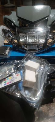 Hai Đầu  đèn hai tuần dây led audi chỉnh màu. Mua bán Phụ tùng xe tại Huyện Lộc Ninh Bình Phước được đăng bởi võ long triều
