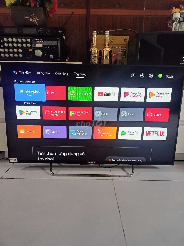 Smart Sony 43 inch tìm kiếm giọng nói.