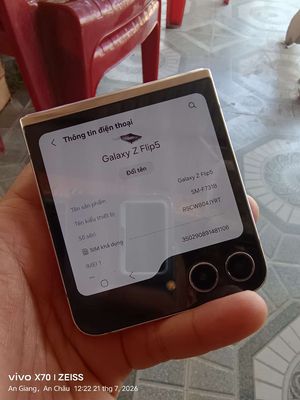 Samsung Galaxy Z Flip5 256GB Vàng 2 sim