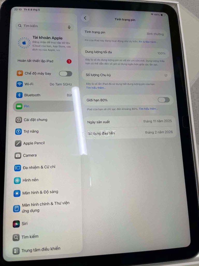 Apple iPad Gen 11 128GB Xám. Mua bán Máy tính bảng tại Quận Nam Từ Liêm Hà Nội được đăng bởi Đỗ Phong hình 1