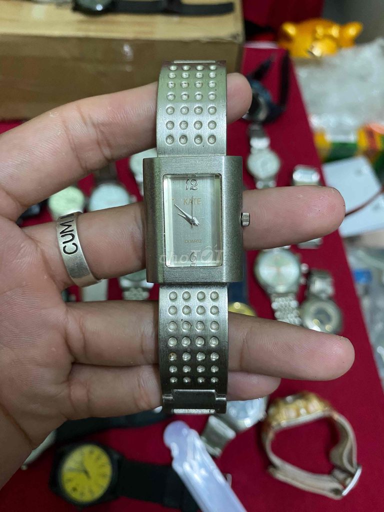 Đồng hồ dáng tank hiệu Kate 25mm unisex. Mua bán Đồng hồ tại Huyện Thủ Thừa Long An được đăng bởi MINH PHAT hình 1