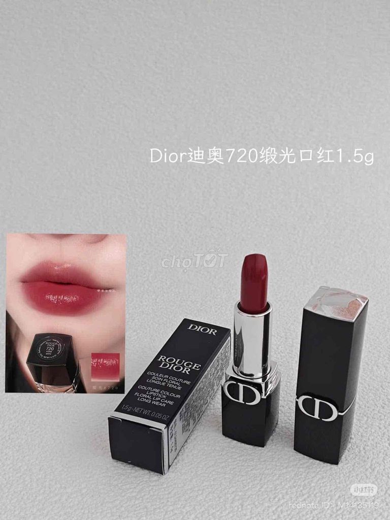 Son môi Dior 720 Icone Đỏ đất Mini 1.5g Satin. Mua bán Phụ kiện thời trang khác tại Quận 10 Tp Hồ Chí Minh được đăng bởi Baby Girl Lovely hình 1
