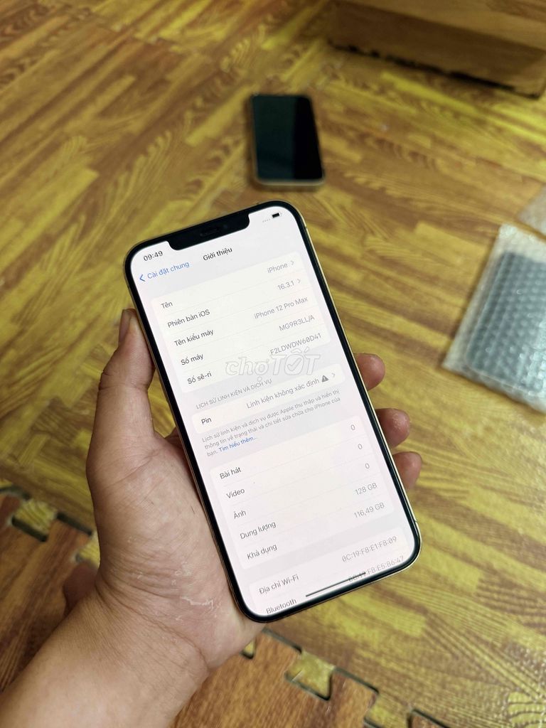 Apple iPhone 12 Pro Max 128GB Vàng Đã sử dụng. Mua bán Điện thoại tại Quận Ngũ Hành Sơn Đà Nẵng được đăng bởi Nghĩa  hình 1