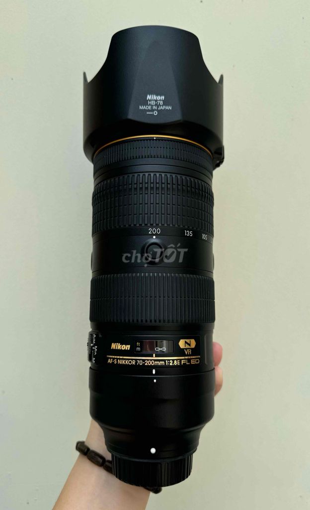 Nikon 70-200mm F2.8E FL ED VR Nano fullbox mới 99%. Mua bán Máy ảnh, Máy quay tại Quận Bình Thạnh Tp Hồ Chí Minh được đăng bởi Teresa hình 1