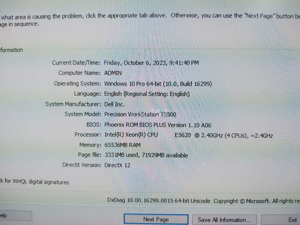 Thanh lý 39 Dell T5500 Xeon 5620 64G 240G ssd card