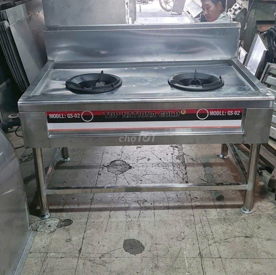 Bếp khè, bếp á 2 họng inox