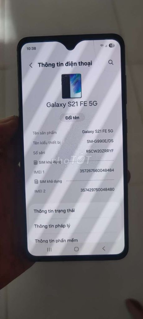 Samsung Galaxy S21 FE 5G 128GB Đen. Mua bán Điện thoại tại Huyện Càng Long Trà Vinh được đăng bởi Note 20 5G hình 1