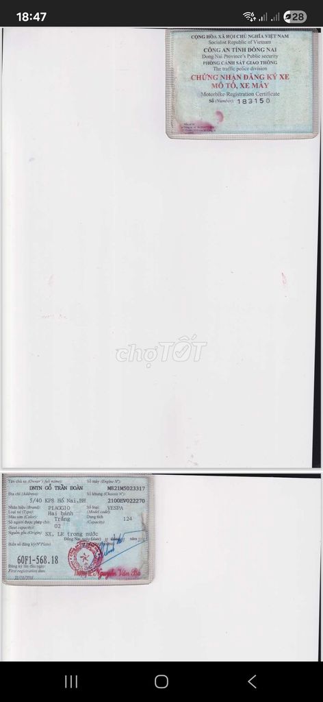 Vespa kiểng mới. Mua bán Xe máy tại Thành phố Biên Hòa Đồng Nai được đăng bởi bienhoa hình 2