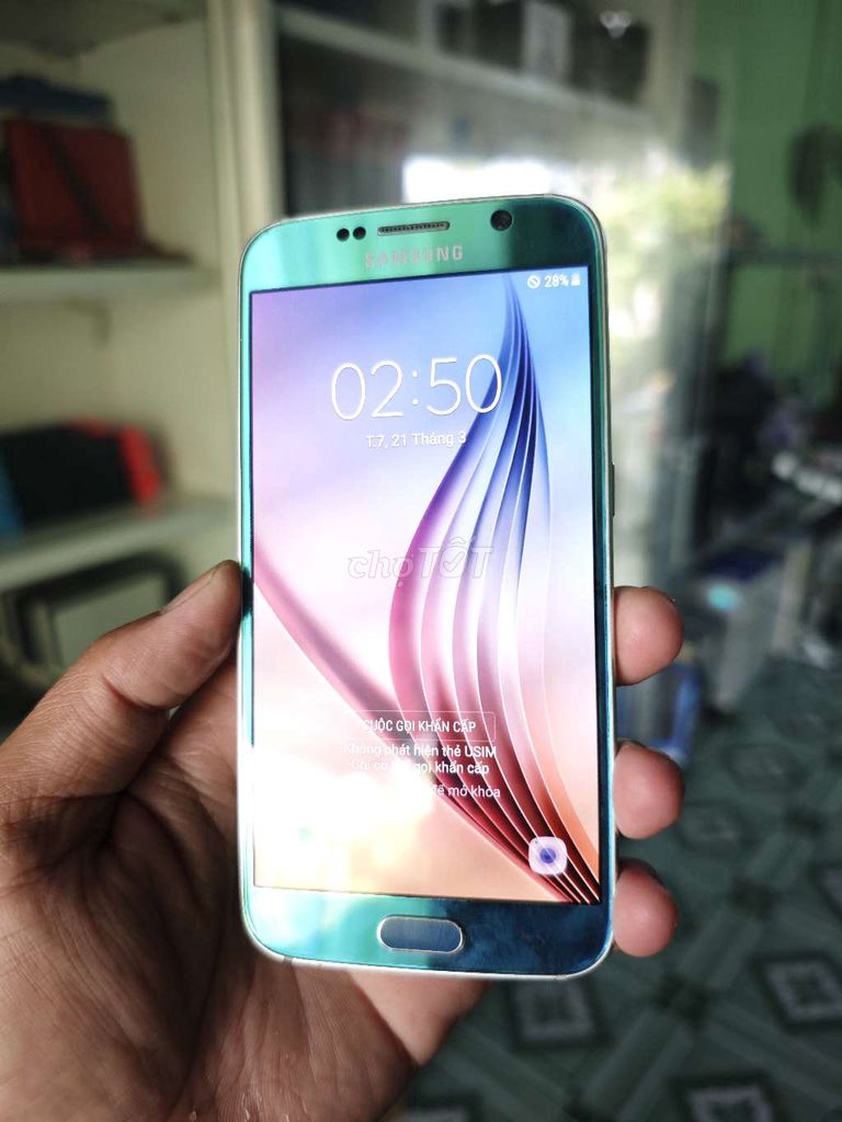 Samsung S6 32GB Xanh. Mua bán Điện thoại tại Quận Cái Răng Cần Thơ được đăng bởi GAMESTORE 1992 hình 1