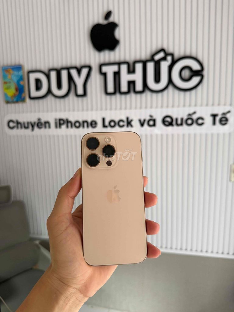 Apple iPhone 16 Pro 128GB Vàng Mỹ Likenew pin 100%. Mua bán Điện thoại tại Quận Ninh Kiều Cần Thơ được đăng bởi Duy Thức chuyên iphone Lock Cần Thơ hình 1