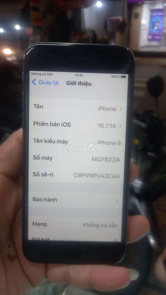 iPhone 8 Đen Đã qua sử dụng. Mua bán Điện thoại tại Quận Tân Phú Tp Hồ Chí Minh được đăng bởi Bay Tran hình 1