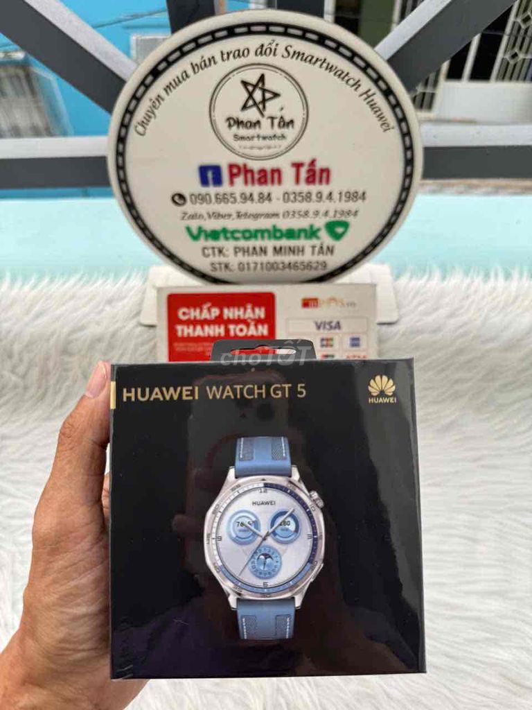 Huawei Gt5 46mm bản Xanh new sael