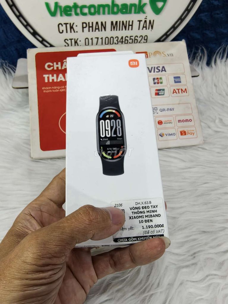 Xiaomi Band 10 Đen. Mua bán Thiết bị đeo thông minh tại Quận Tân Phú Tp Hồ Chí Minh được đăng bởi Phan Tấn SmartWatch hình 1