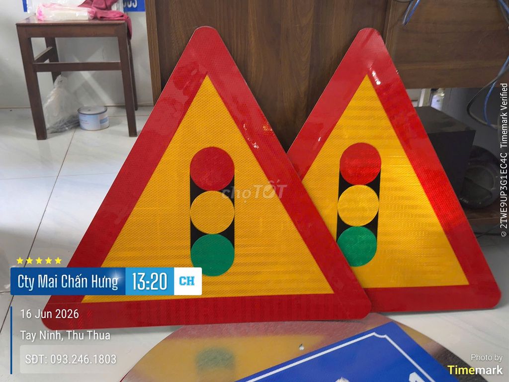 Biển báo giao nhau có tín hiệu đèn W.209. Dịch vụ tại Huyện Thủ Thừa Long An được đăng bởi Chấn Hưng Company hình 1