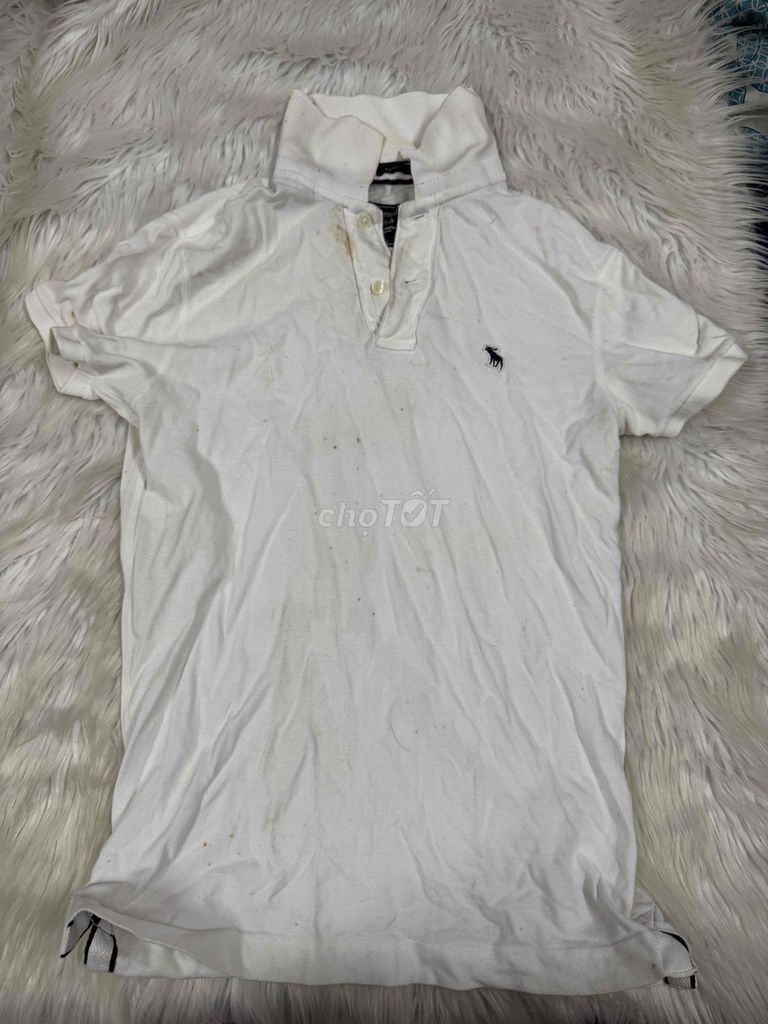 Áo polo Abercrombie & Fitch nam Cotton Trắng XS. Mua bán Quần áo tại Thành phố Thủ Đức Tp Hồ Chí Minh được đăng bởi Bắc1985 hình 1