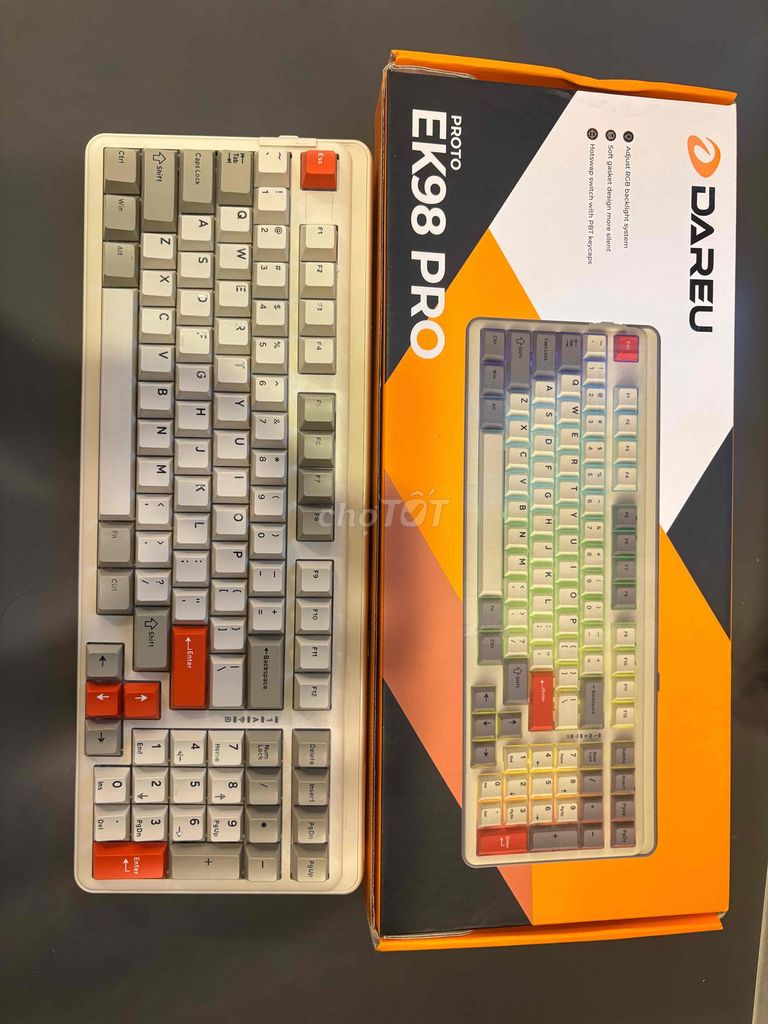 Bàn phím cơ Dareu EK98 Pro Trắng. Mua bán Phụ kiện (Màn hình, Chuột...) tại Thành phố Huế Thừa Thiên Huế được đăng bởi Lê Hữu Phát hình 1