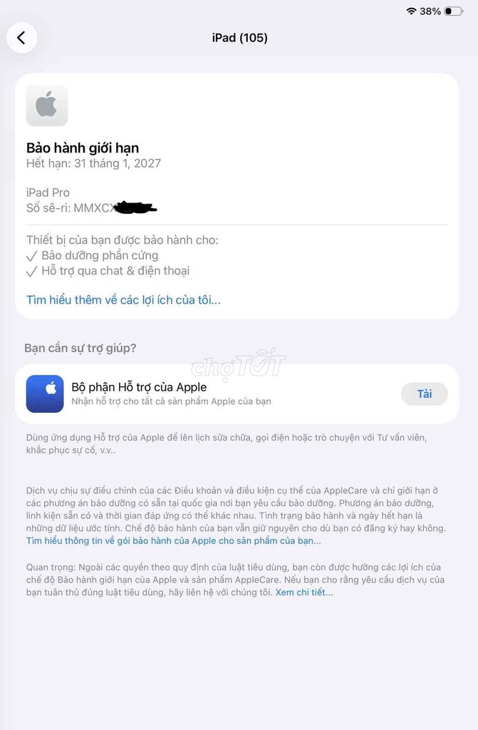 Apple iPad Pro M5 13 inch 256GB Xám còn BH P100 S6. Mua bán Máy tính bảng tại Thành phố Biên Hòa Đồng Nai được đăng bởi Le Quang Vinh hình 1