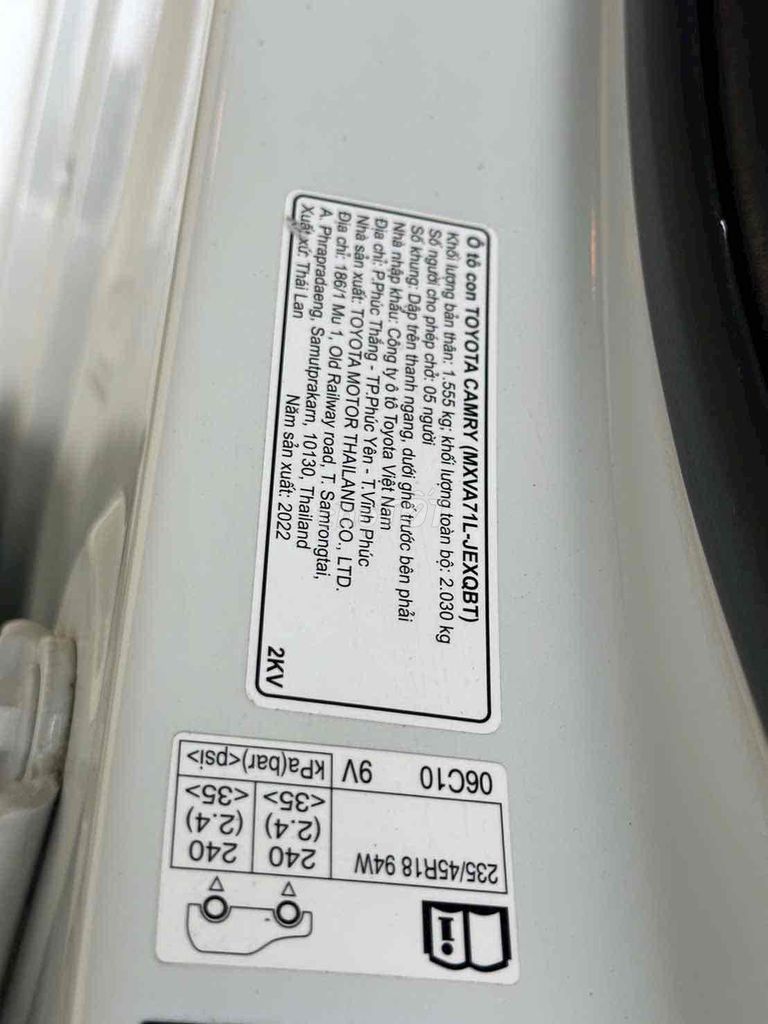 Camry 2.0Q đời mới 2022 chính chủ. Mua bán Ô tô tại Huyện Hóc Môn Tp Hồ Chí Minh được đăng bởi 🌹 Trúc Giang 🌹 hình 15