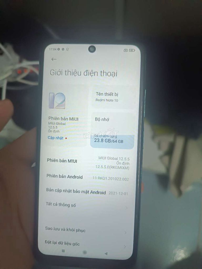 Xiaomi Redmi Note 10 64GB Xanh dương