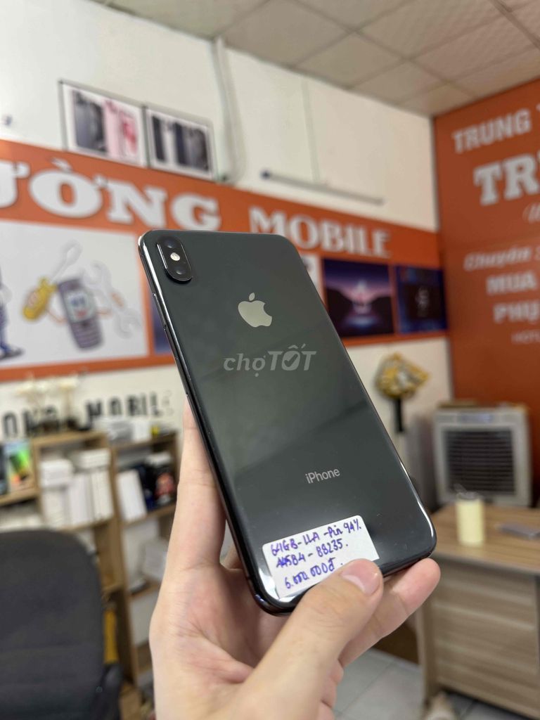 iP Xs Max 64Gb Black quốc tế Mỹ Pin 94% zin all