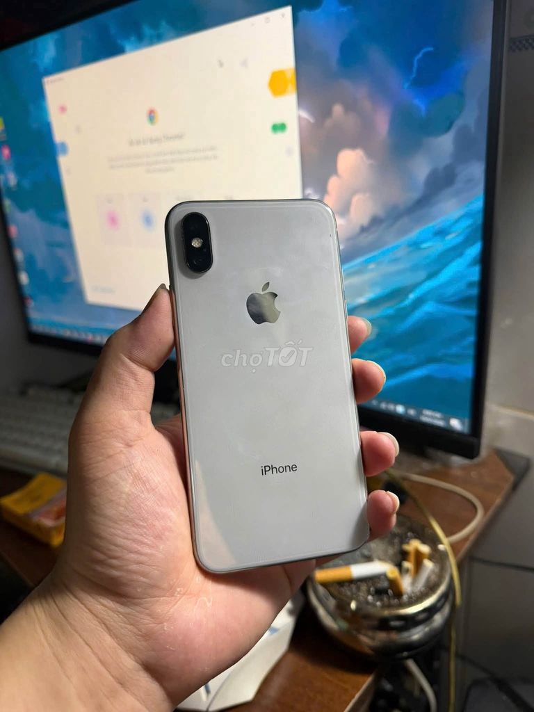 Apple iPhone X 64GB Bạc 100% pin. Mua bán Điện thoại tại Quận 10 Tp Hồ Chí Minh được đăng bởi Hội Đồ Điện Tử hình 1