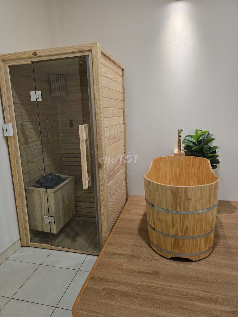 Phòng xông hơi spa Gỗ thông Mỹ nhập 1x1x2m Mới 99%. Mua bán Thiết bị vệ sinh, nhà tắm tại Quận Tân Bình Tp Hồ Chí Minh được đăng bởi Quang Sơn hình 1