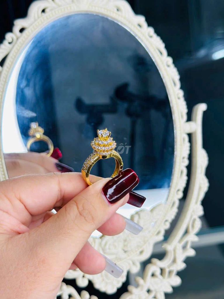 Nhẫn Nữ đồng hội xi vàng 610. Mua bán Phụ kiện thời trang khác tại Thành phố Hà Tiên Kiên Giang được đăng bởi PHỤ KIỆN TRANG SỨC HQ hình 1