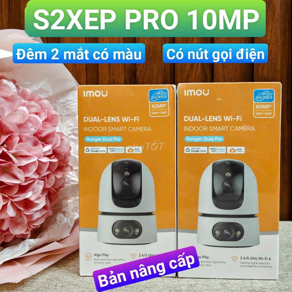 Camera IMOU 2 mắt Pro 10MP. Mua bán Máy ảnh, Máy quay tại Quận Thanh Khê Đà Nẵng được đăng bởi camera sỉ Đà Nẵng hình 1