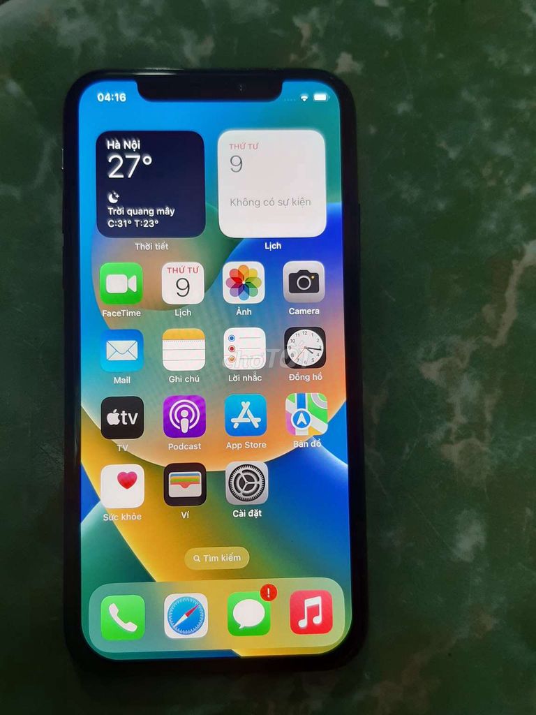 IPhone X 256 GB màu đen iCloud chính chủ bao reset