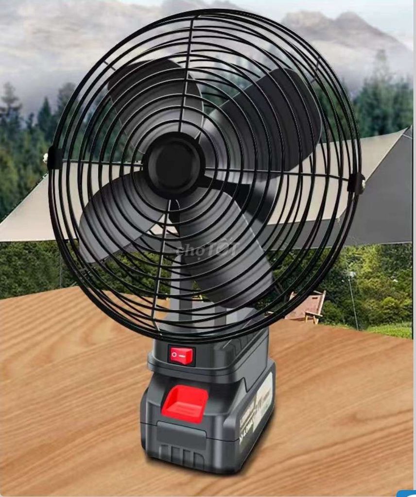 Quạt tích điện Đen 8 inch. Mua bán Quạt tại Quận 12 Tp Hồ Chí Minh được đăng bởi A Hoà hình 1