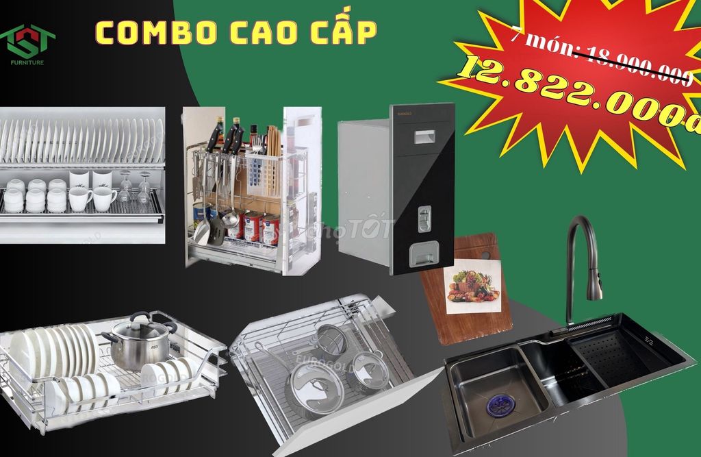 Combo 7 món phụ kiện bếp - hàng chất lượng