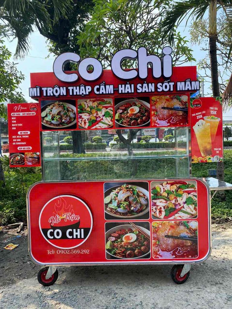 Xe đẩy bán hàng Đỏ. Mua bán Đồ chuyên dụng, Giống nuôi trồng tại Quận 6 Tp Hồ Chí Minh được đăng bởi Jessie hình 1